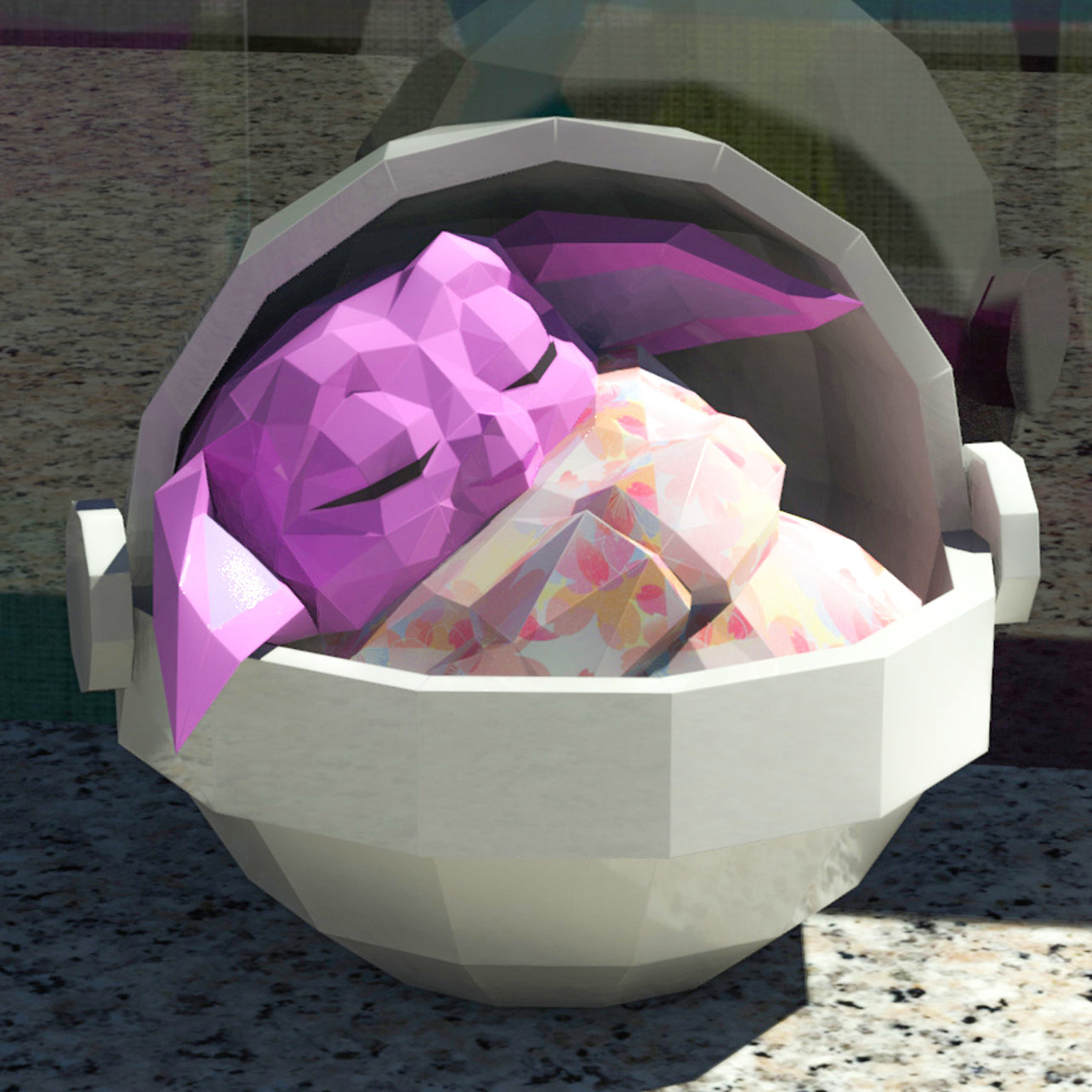 Baby Yoda sleeping