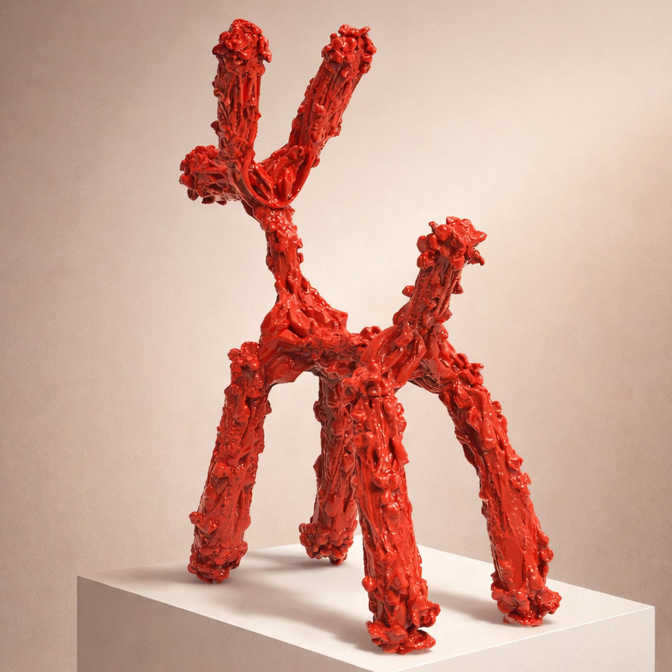 ABSTRACT DOG SCULPTURE