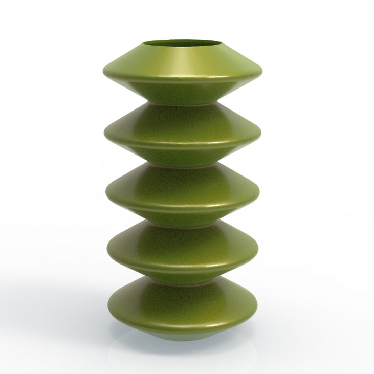 STACKED DISC VASE