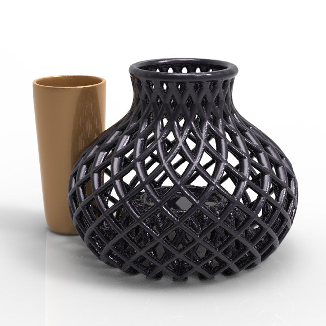 GEOMETRIC LATTICE VASE