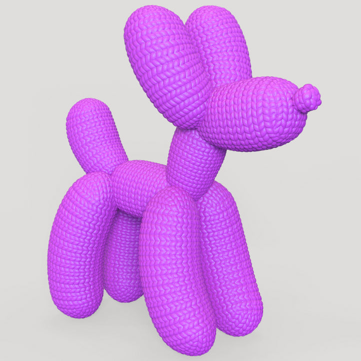 CROCHET KNITTED BALLOON DOG