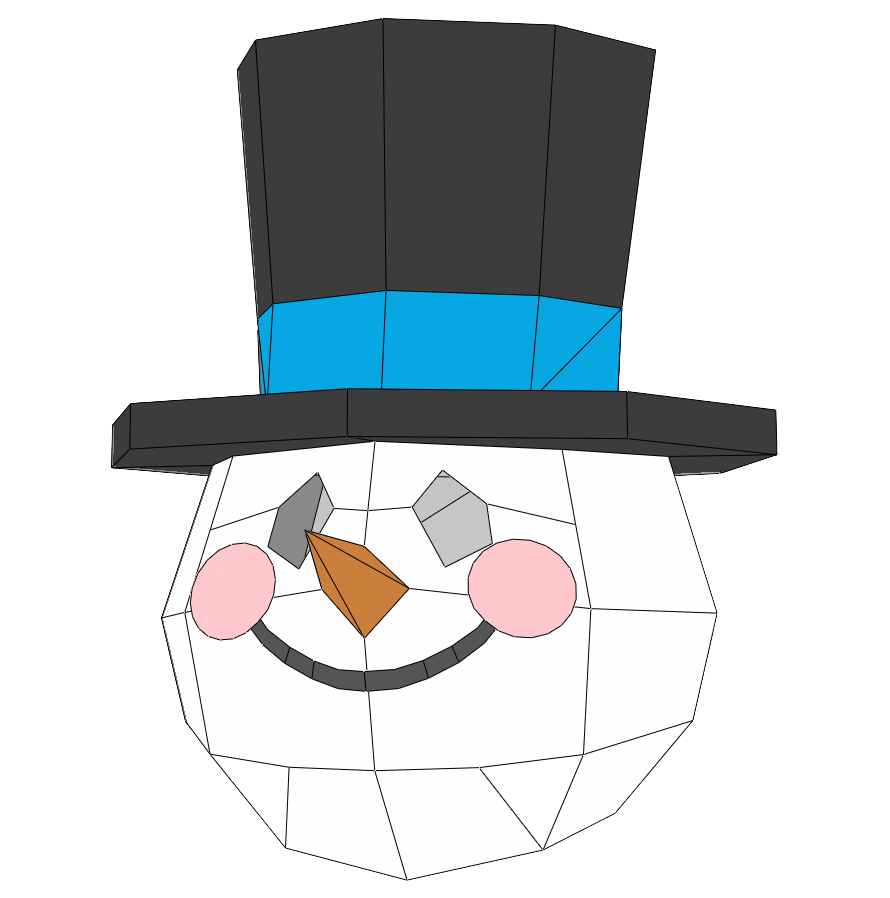 Snowman mask