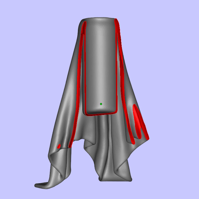 FABRIC DRAPED VASE