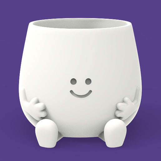 HAPPY FACE PLANTER POT