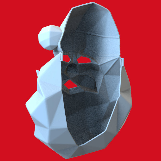 SANTA CLAUSE FACETED MASK