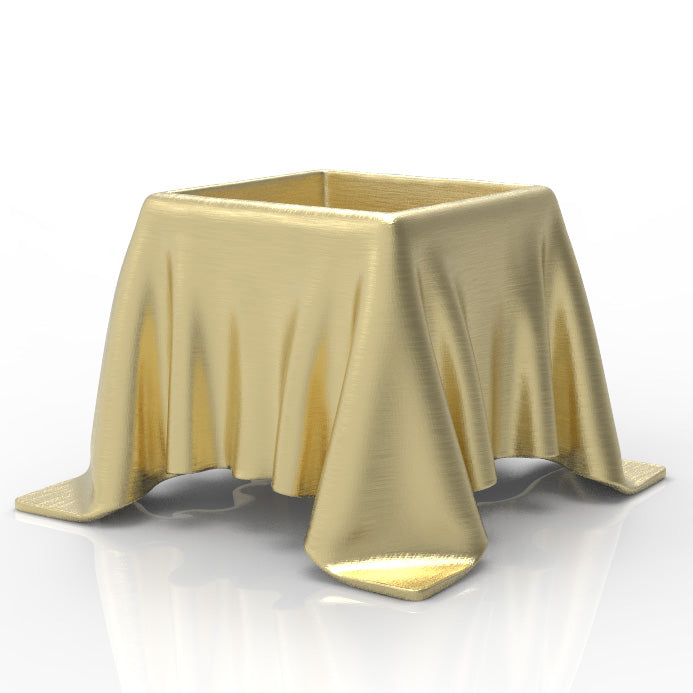 FABRIC DRAPED VASE