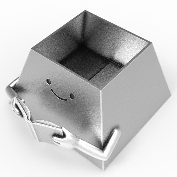 HAPPY FACE BOOK LOVER PLANTER POT