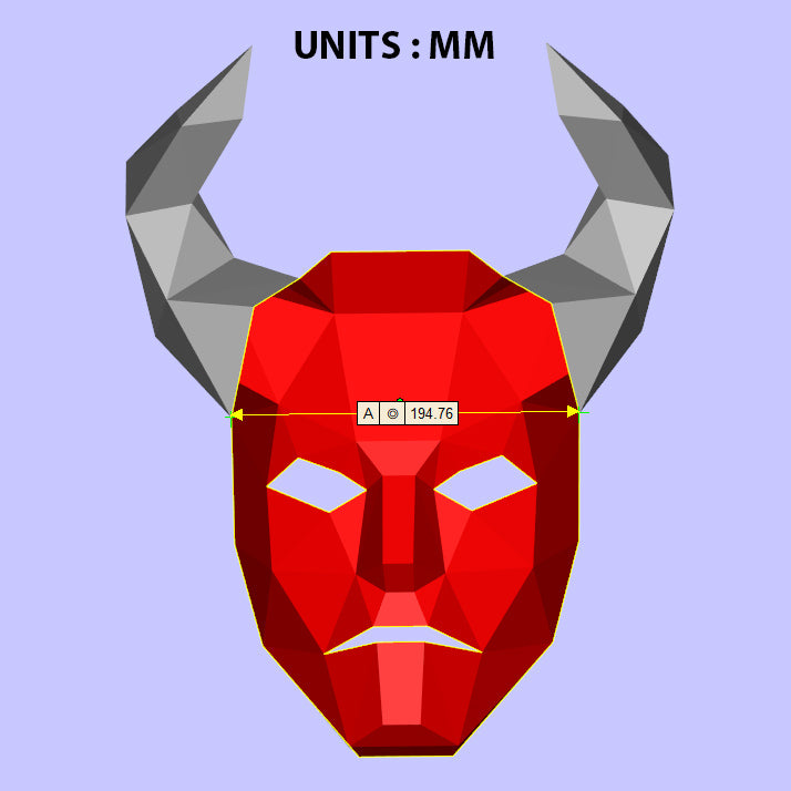 HORNED DEVIL MASK