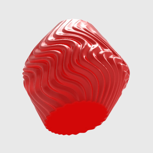 SCULPTURAL WAVE VASE