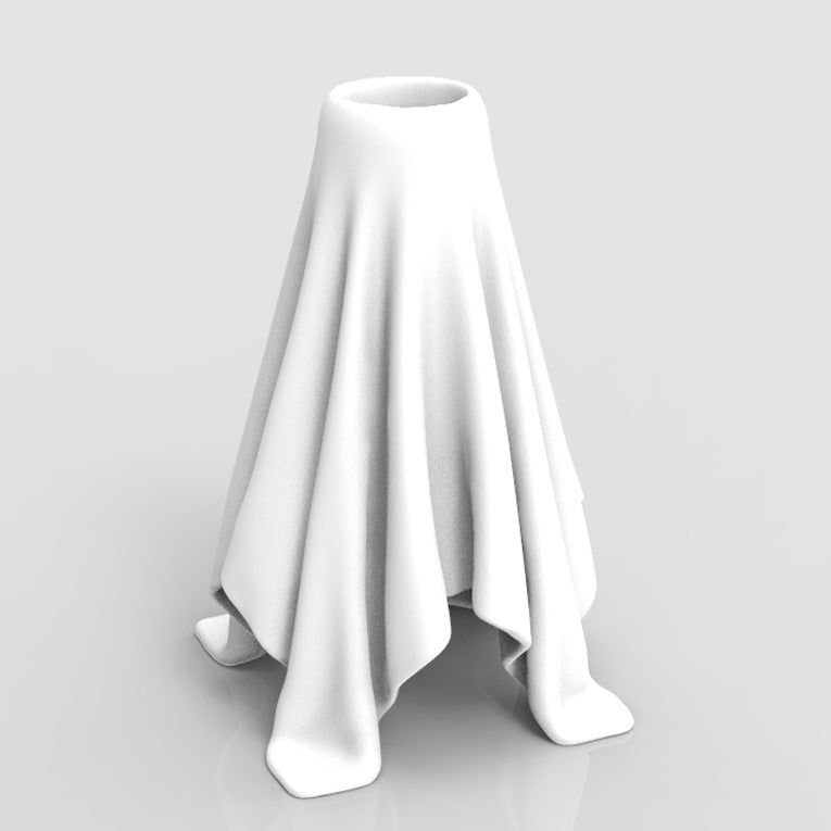 FABRIC DRAPED VASE