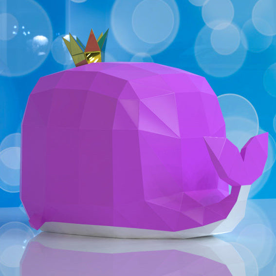 Whale with crown