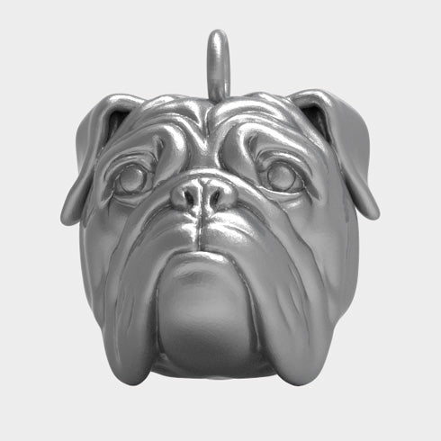 BULLDOG HEAD PENDANT