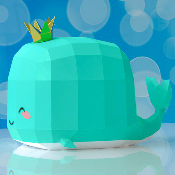 Whale with crown