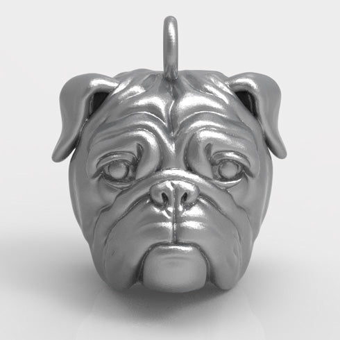 BULLDOG HEAD PENDANT