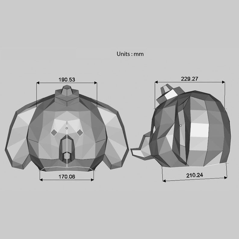 Dumbo Elephant head mask
