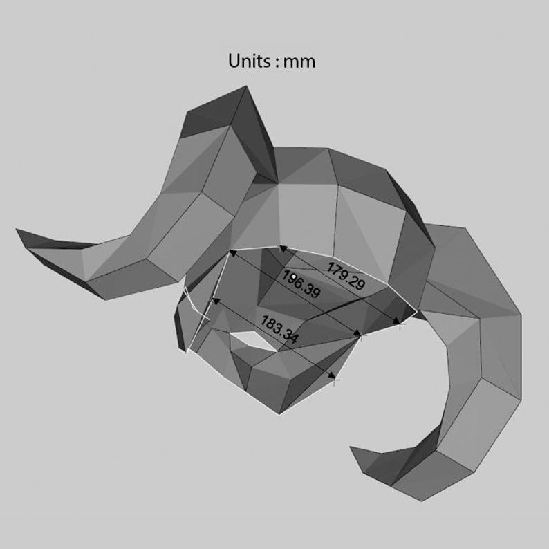 Horn mask,