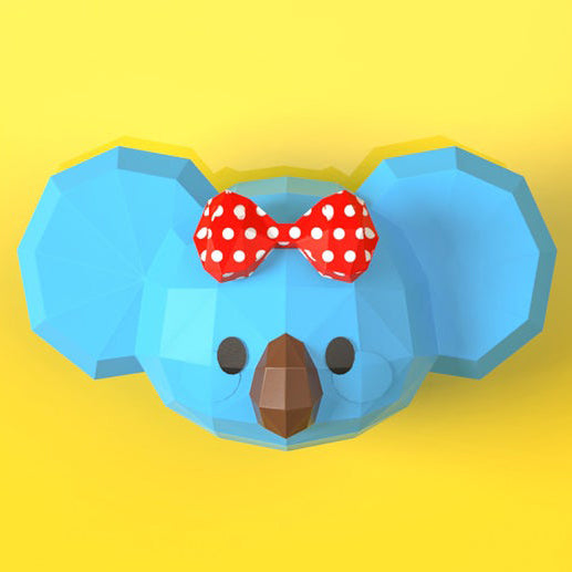 Koala Bear Head Wall Decor