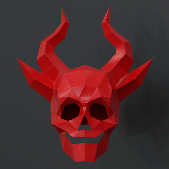 Skull with Horns Mask