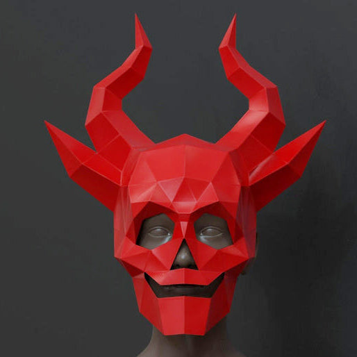 Skull with Horns Mask