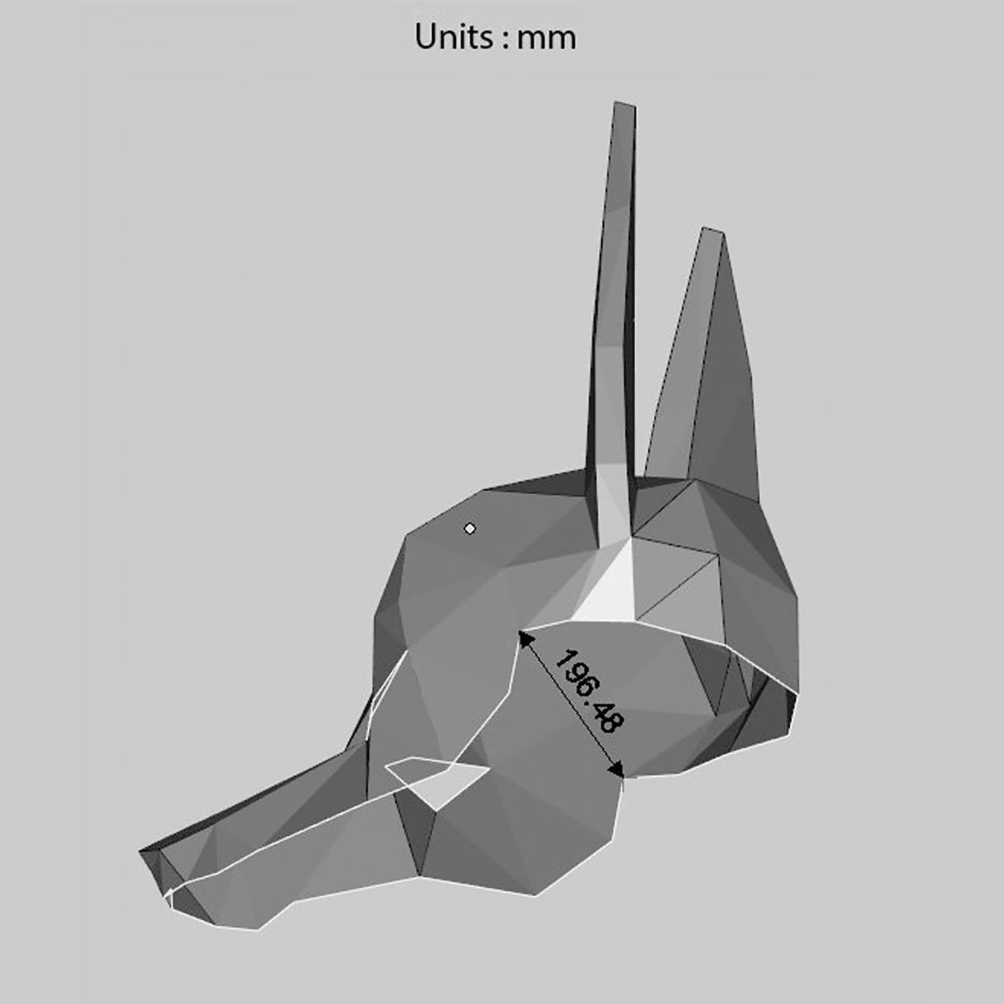Papercraft Anubis Mask
