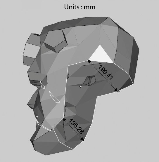 Frankenstein Hellboy mask