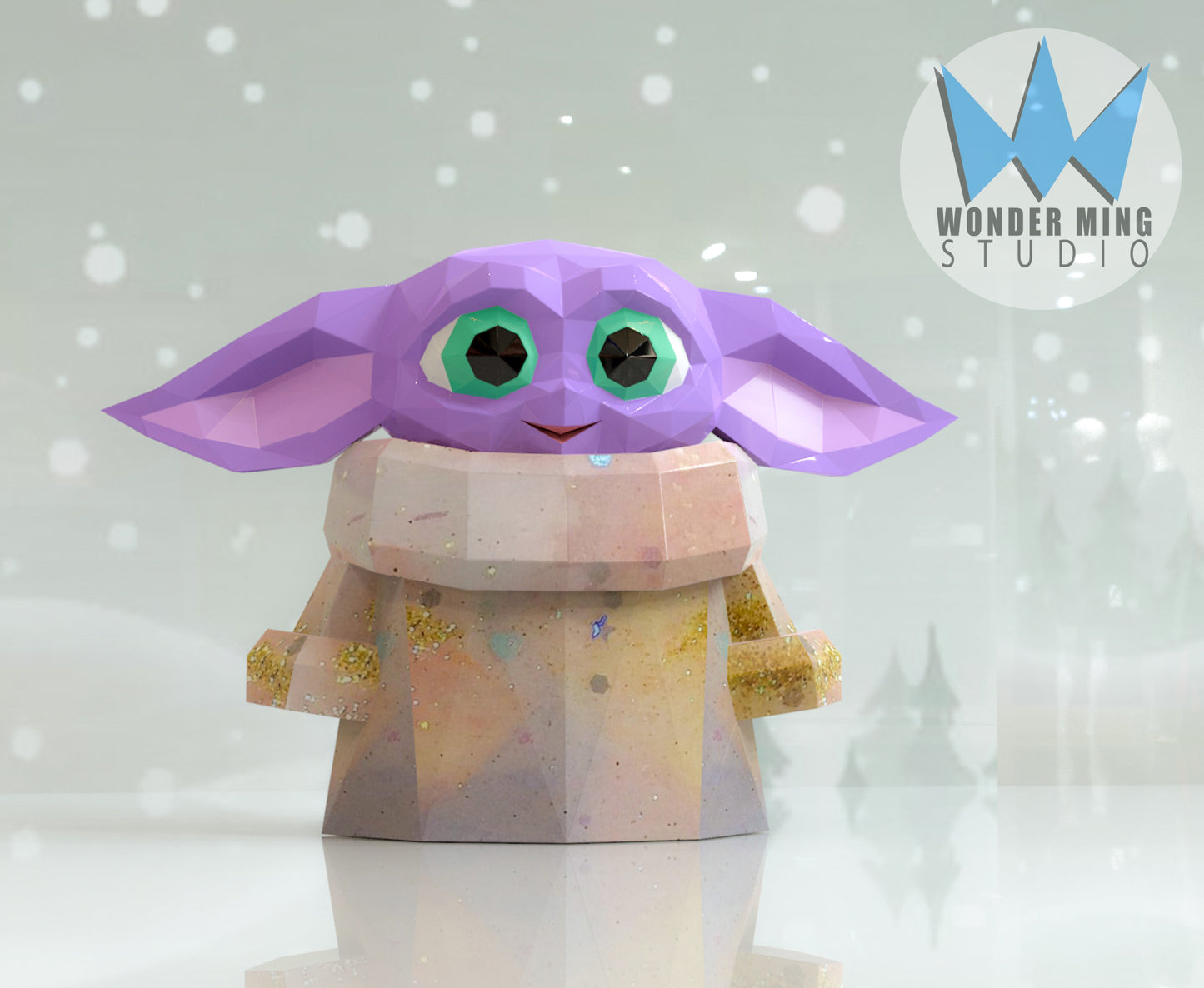 papercraft baby yoda, papercraft alien, diy papercraft, diy papercraft alien, beautiful papercraft, papercraft gifts, low poly alien, paper model alien, alien, paper sculpture baby yoda, best papercraft design