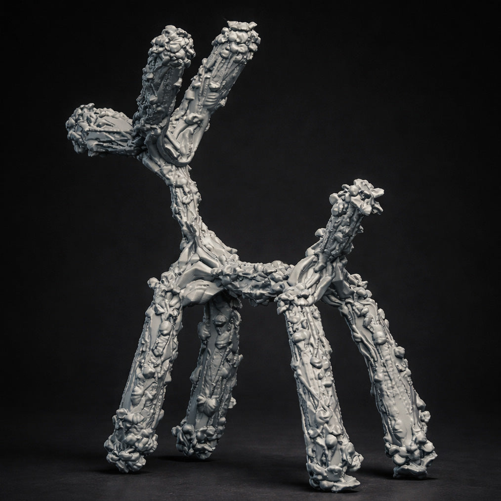 ABSTRACT DOG SCULPTURE