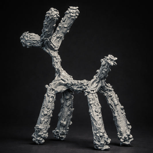 ABSTRACT DOG SCULPTURE