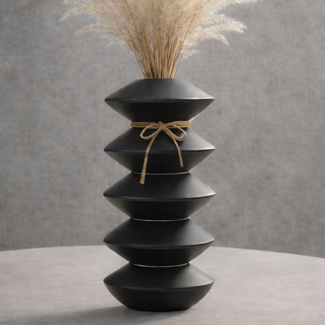 STACKED DISC VASE