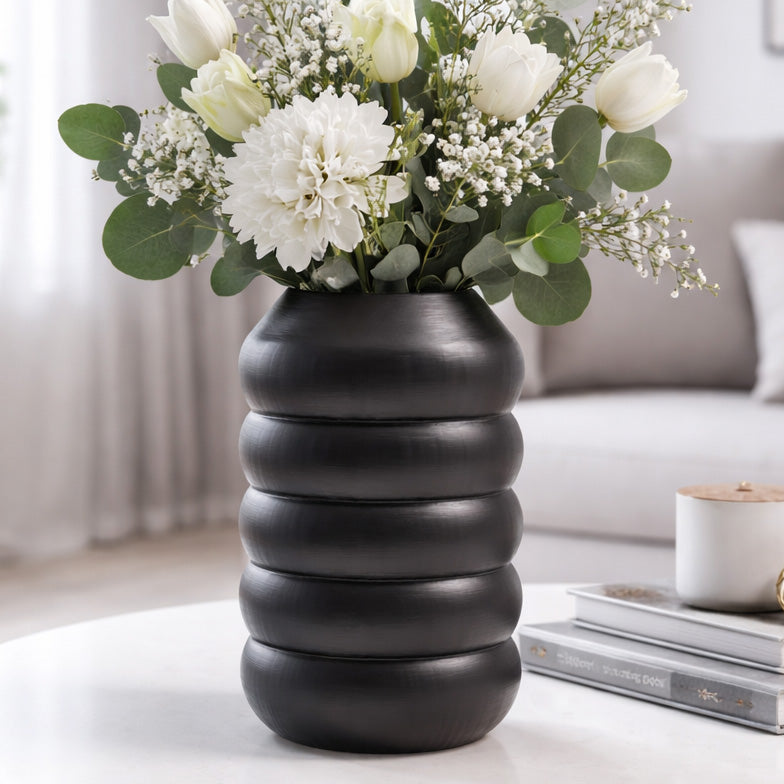STACKED DISC VASE