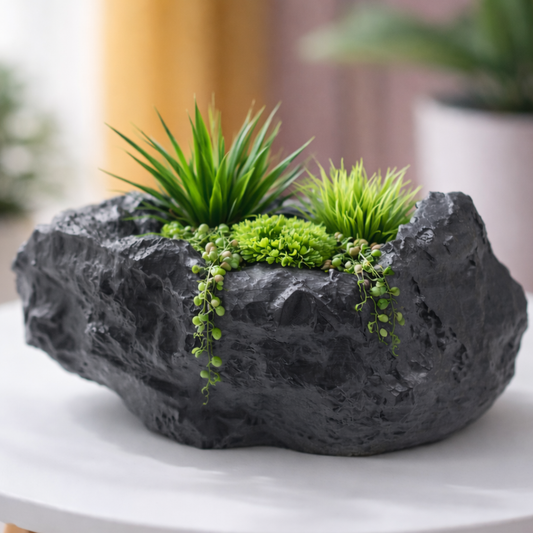 ROCK PLANTER POT