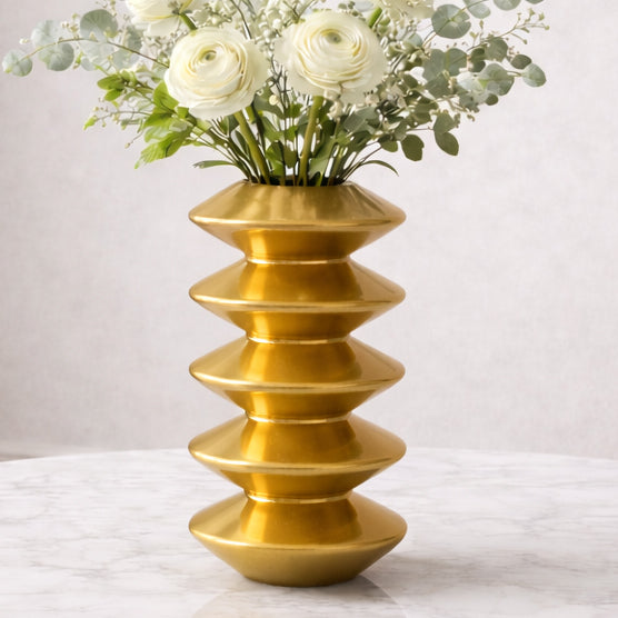 STACKED DISC VASE