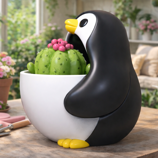 PENGUIN PLANTER POT
