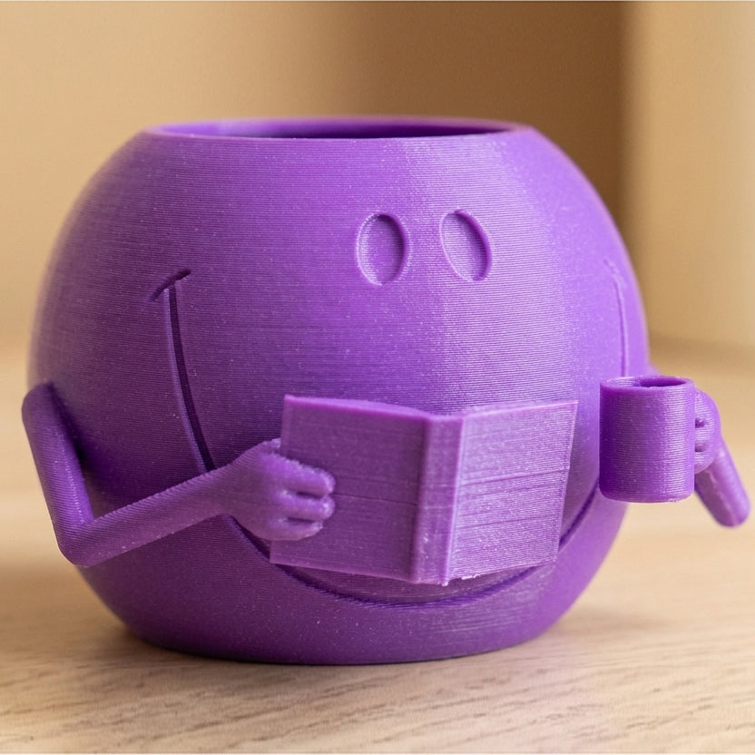HAPPY SMILEY FACE PLANTER POT
