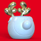 DEER BOWL PLANTER POT