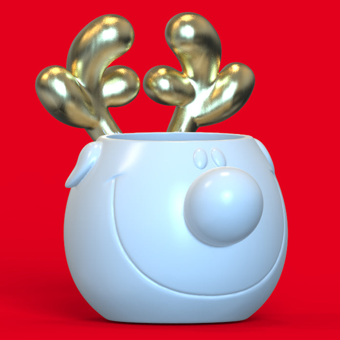 DEER BOWL PLANTER POT