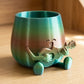 HAPPY FACE GUITAR PLANTER POT