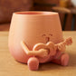 HAPPY FACE GUITAR PLANTER POT