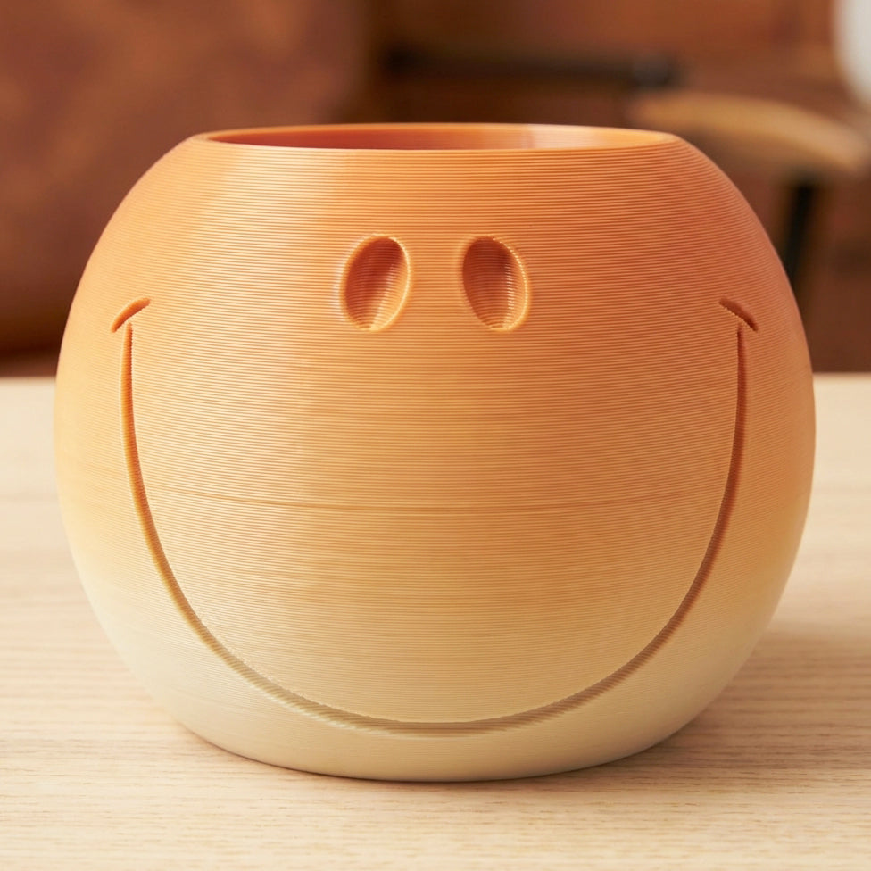SMILEY FACE PLANTER POT