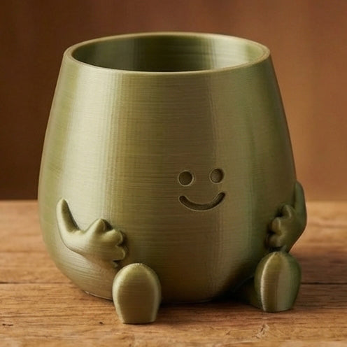 HAPPY FACE PLANTER POT