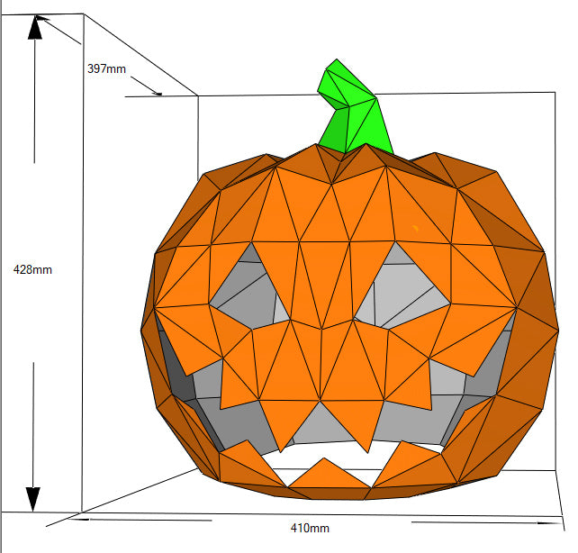 PUMPKIN HALLOWEEN MASK