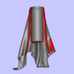 FABRIC DRAPED VASE