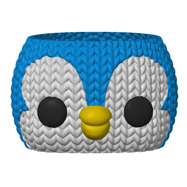KNITTED PENGUIN PLANTER / HOLDER