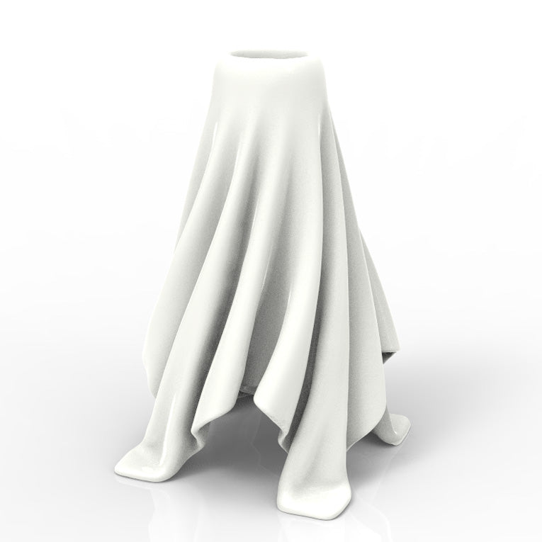 FABRIC DRAPED VASE