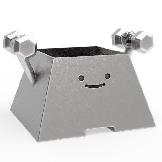 HAPPY FACE GYM BUDDY PLANTER POT
