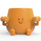 HAPPY FACE GYM BUDDY PLANTER POT