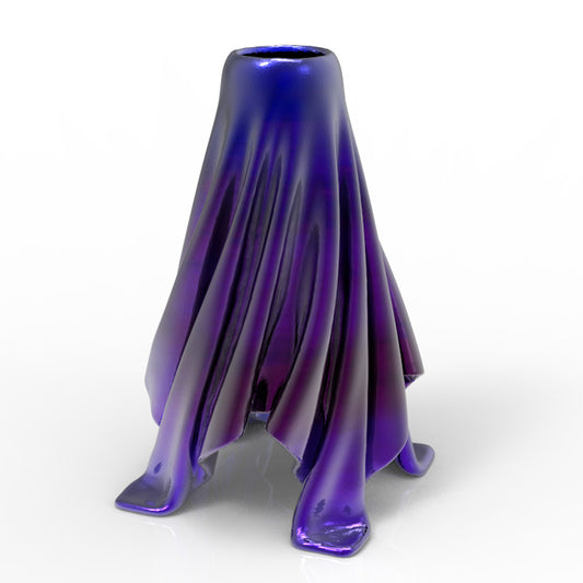FABRIC DRAPED VASE