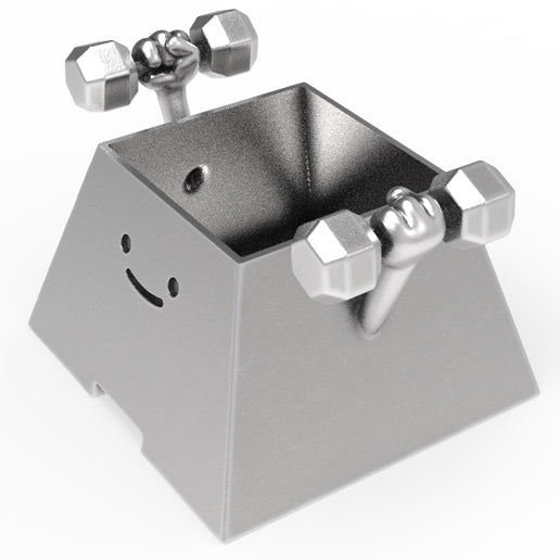 HAPPY FACE GYM BUDDY PLANTER POT