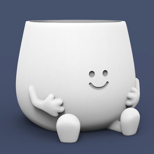 HAPPY FACE PLANTER POT