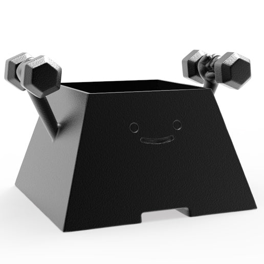 HAPPY FACE GYM BUDDY PLANTER POT